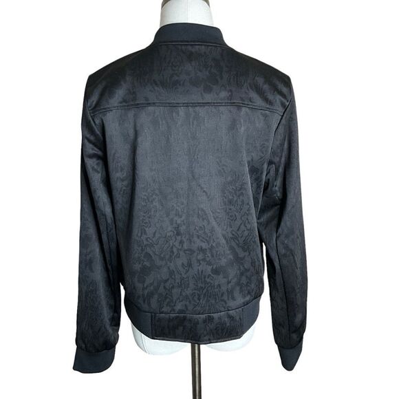 Laundry By Shelli Segal Woman's Short Jacket Size M Black Brocade Zip Front - Picture 7 of 14